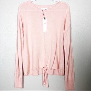 NWT Sweater with Tie knot Pink L
